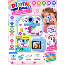 Azurtech Çocuk Dijital Mini Kamera 1080P Hd 2.0” Ekran Fotoğraf Video Oyun Müzik USB Şarj