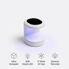 Arvonx Mini Profesyonel Kalıcı Oje Kurutucu - 16W Güçlü LED