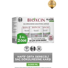 Bioxcin Klasik Yağlı Saçlar İçin Şampuan 3 x 300 Ml - Genesis Saç Dökülmesi Şampuanı Yağlı Saçlar 3 Al 2 Öde