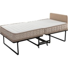 İdaş Katlanır Yaylı Somya ve Yatak 90 x 190 cm 18 cm Yükseklik ile Konforlu Kullanım