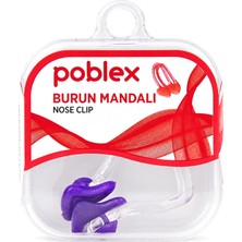 Poblex Burun Mandalı Yüzme, Havuz ve Deniz İçin Silikon Uçlu