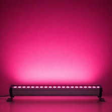 Asa Aydınlatma Asa Wallwasher 150 cm 54W Pembe Dış Mekân Duvar Boyama Cephe Armatürü