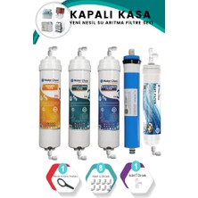 Water Chem Kapalı Kasa Iki Tarafı Quick 5’li Filtre Seti (Nsf ve Wras Belgeli) Vontron Membranlı Set
