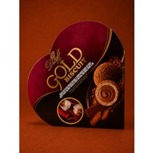 Evliya Şekerleme Draft Gold Bisküvi Tozu ve Sütlü Çikolata Kaplamalı Gofret 200G (Kalpli Kutu)