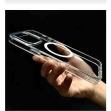 Turkuaz Store Iphone 11 Pro Uyumlu Sararmayan Mika Magsafe Wireless Kablosuz Şarj Özellikli Sert Şeffaf Telefon Kılıfı