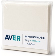 Aver A4 Aydınger Kağıdı – 150 G/m² – 100'LÜ Paket