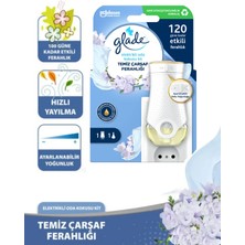 Glade Elektrikli Oda Kokusu Seti Temiz Çarşaf Ferahlığı 1 Cihaz 1 Yedek 20 ml Uzun Süre Kalıcı