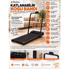 Relax Ekranlı Uzaktan Kumandalı Portatif Bluetoothlu Yürüme ve Koşu Bandı RL-895