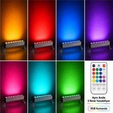 Asa Aydınlatma Asa Wallwasher 20 cm 6W Rgb Dış Mekân Duvar Boyama Cephe Armatürü