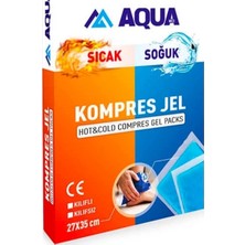 Aqua Soğuk Jel (Kompresjel) Coldpack & Hotpack (Thermojel) 27X35 Büyük Boy 3 Adet