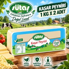 Sütaş Kaşar Peynırı 1 kg x 2 Adet