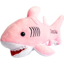 Siyah Kedi Baby Shark Peluş Oyuncak 30 cm Pembe Köpek Balığı Hayvan Temalı Yumuşak