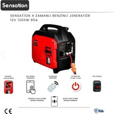 Sensation 12 Volt Dc 4 Zamanlı Jeneratör (1200W 85A) Otomatik Akü Şarj Özellikli (Karavan,tekne)