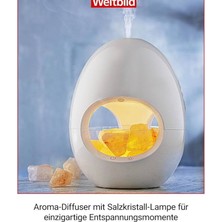 MYK Hediye ve Sanat Atölyesi Doğal Tuz Lambalı Aroma Terapi Difüzörü, Uzun Süreli Çalışma ve Rahatlatıcı Spa Etkisi