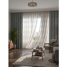 Nivemes Home Nivemeshome Bade 7150 Bambu Gri 1/2,5 Pileli Tül Perde Apm