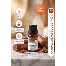 Botanica Sandal Ağacı Yağı Santalum Album %100 Saf Aromaterapi Meditasyon Sandalwood Oil 10 ml Pura Morena