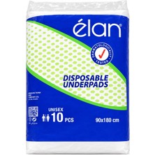 Elan Yatak Koruyucu Örtü 90X180 cm 10'lu Tek Kullanımlık Emici Hasta Altı Bezi 2 Paket