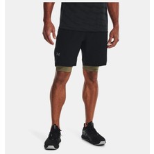 Under Armour Erkekler İçin  UA Vanish Dokuma Şort Siyah-001 Renk, Çentikli Paça ve Hafif Kumaş