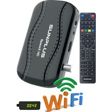 Sunplus Spacex Mini Uydu Alıcısı Full HD Görüntü Kalitesi ile Akıllı Kumanda ve HDMI Bağlantısı