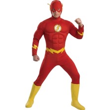 Kostüm Sarayı Flash Kostümü Kaslı Yetişkin