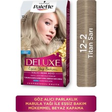 Schwarzkopf Palette Deluxe 12-2 Titan Sarı Krem Saç Boyası Kalıcı Etki ile Göz Alıcı Parlaklık