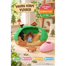 Toyfest Sylvanian Families Yavru Kirpi Yuvası 5453 Kaydıraklı Oyun Evi Kirpi Bebek Figürlü - 4 cm