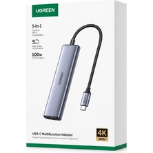 Gümrük Bey CM478 5-In-1 Type-C Çok Fonksiyonlu Adaptör 4K HDMI 100W Pd