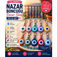 Nesli Evim 10 Adet Nazarlık Nazar Boncugu Balkon Bahçe Süsü