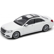 Welly 1:24 Mercedes-Benz S-Class Beyaz Renk Metal Gövde Araba Koleksiyonluk Model