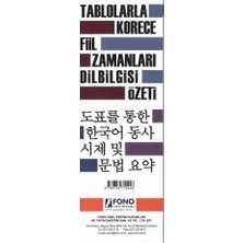 Fono Yayınları Tablolarla Korece Fiil Zamanları Dil Bilgisi Özeti