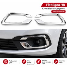 A&G Tuning Fiat Egea Hb Krom Sis Farı Çerçevesi 2020 ve Sonrası