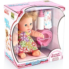 Erpa Melis Altını Islatan Masal Anlatan Bebek 34 cm Renkli Elbise ile Eğlenceli Oyun