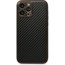 Uravas Store Mey Ithalat®   iPhone 13 Pro Max Kılıf Coco Karbon Silikon - Siyah