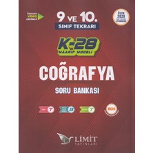 Limit Yayınları Tyt 9. ve 10. Sınıf Tekrarı Coğrafya K-28 Maarif Model Soru Bankası