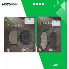 MOTONUM Vespa Gts 300 Ön ve Arka Fren Balata Takımı Brenta MTN6606