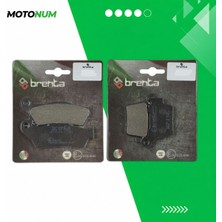 MOTONUM Husaberg Fe 250 4t Ön ve Arka Fren Balata Takımı Brenta MTN6577