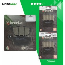 MOTONUM Honda Cbr 650 R Ön ve Arka Fren Balata Takımı Brenta MTN6173