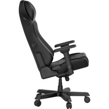 Dxracer Master Serisi Xl Mikrofiber Suni Deri Oyun Koltuğu, Mikrofiber Deri, 4d Kolçaklar, Çok Fonksiyonlu Eğilme Özelliği, Önerilen Ağırlık 220 Lbs, Siyah