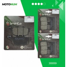 MOTONUM Triumph 675 Daytona (2006 2012) Ön ve Arka Fren Balata Takımı Brenta MTN6355