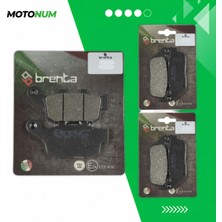 MOTONUM Honda Vt 1100 C Shadow Ön ve Arka Fren Balata Takımı Brenta MTN6357