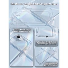 digimanya Iphone 16E/17E Uyumlu Sert Sararmaz Şeffaf Kılıf