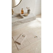 A.Z.H. Maribor (2.li Set) 50X70CM. / 60X100 cm %100 Pamuk Nakışlı Lüks Ayak Havlusu, Ayak Paspası, Havlu Paspas, Banyo ve Lavabo Paspası