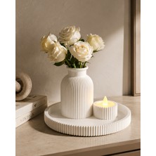 Arjomand Design Vazo, Tepsi ve Mumluk Takımı