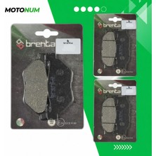MOTONUM Yamaha Xvs 1300 (2014 2017) Ön ve Arka Fren Balata Takımı Brenta MTN6188
