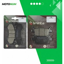 MOTONUM Honda Sh 125 Ön ve Arka Fren Balata Takımı Brenta MTN6252