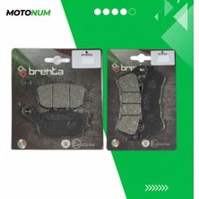 MOTONUM Honda Nc 700 x Abs Ön ve Arka Fren Balata Takımı Brenta MTN6422