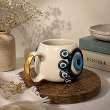 Atölye Sonart By Sonart | Amulet Aegis | El Yapımı Kulplu Seramik Kahve Kupası