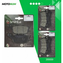 MOTONUM Honda Cb 600 F Hornet (1998 2006) Ön ve Arka Fren Balata Takımı Brenta MTN6421