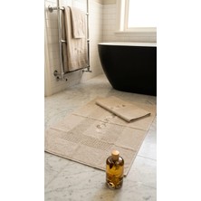 A.Z.H. Maribor (2.li Set) 50X70CM. / 60X100 cm %100 Pamuk Nakışlı Lüks Ayak Havlusu, Ayak Paspası, Havlu Paspas, Banyo ve Lavabo Paspası