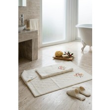 A.Z.H. Maribor (2.li Set) 50X70CM. / 60X100 cm %100 Pamuk Nakışlı Lüks Ayak Havlusu, Ayak Paspası, Havlu Paspas, Banyo ve Lavabo Paspası